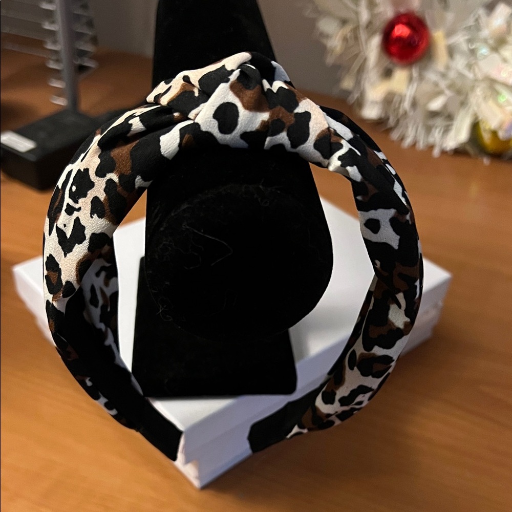 Leopard Print Knotted Headband